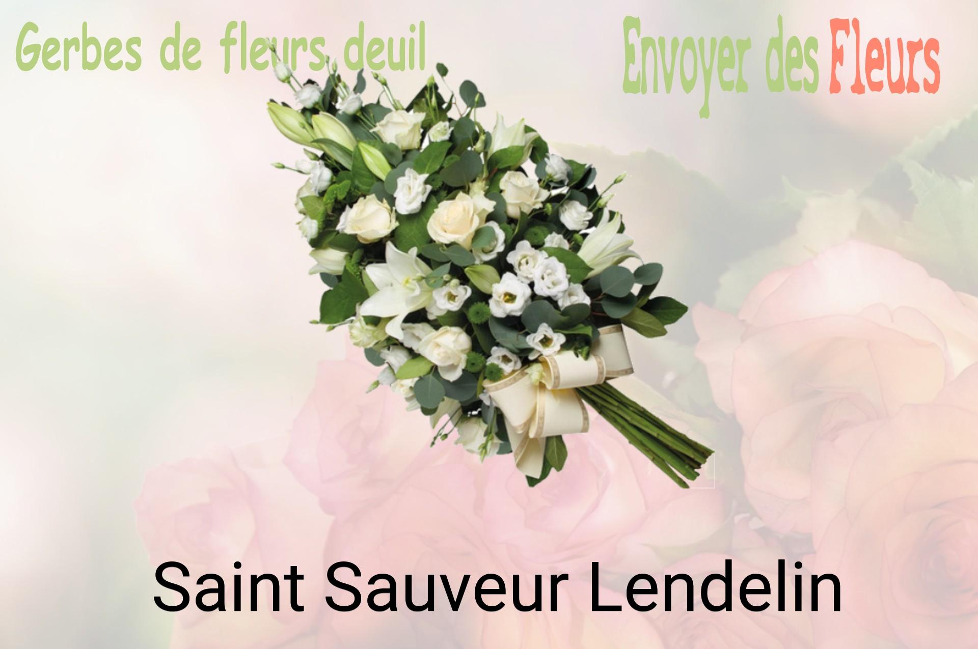 Gerbe de fleurs de deuil livrée à Saint-Sauveur-Lendelin